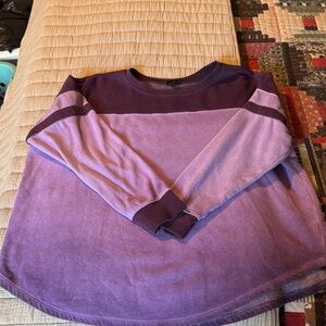 Torrid Purple Long Sleeve Sweat Shirt 1x size 1